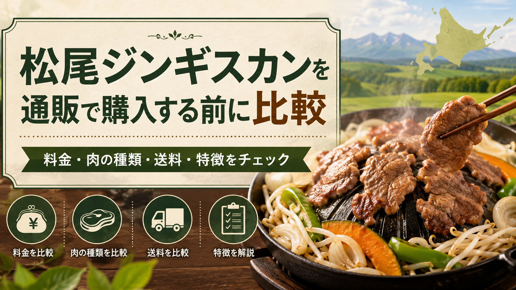 松尾ジンギスカンを通販で購入する前に比較｜料金・肉の種類・送料・特徴を解説