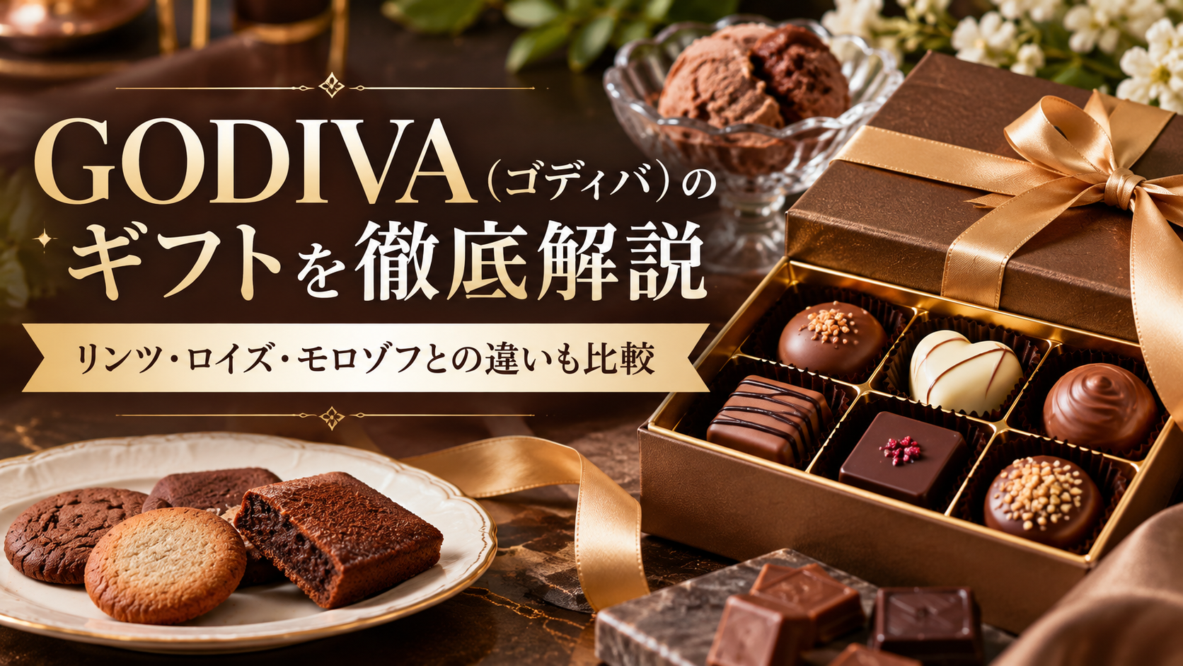 GODIVA(ゴディバ)のギフトを徹底解説|リンツ・ロイズ・モロゾフとの違いも比較